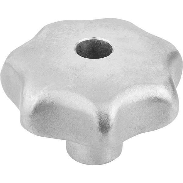 Star Grip, Form:B To DIN6336, D1=40, H=26, D=8, Stainless Steel Blasted